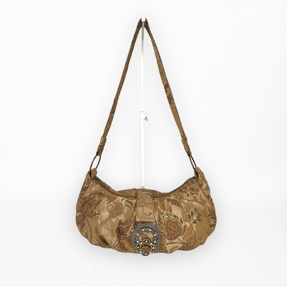 Boho Metallic Gold‎ Fabric Shoulder Bag